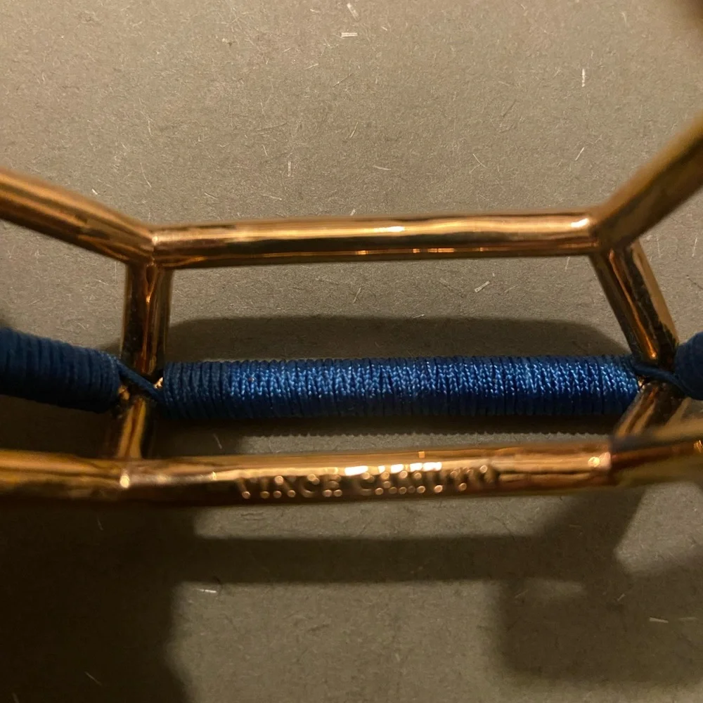Vince Camuto Gold and Blue Sculptural Bracelet - Picture 4 of 4